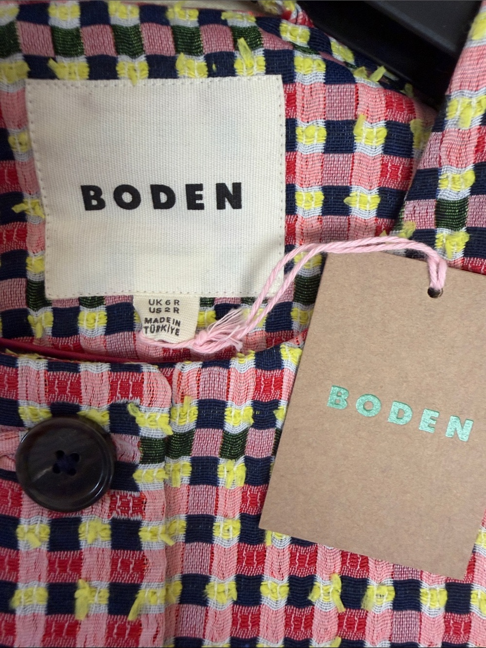 BODEN SALISBURY PUFF SLEEVE JACKET MULTI - 2R - Picture 8 of 10